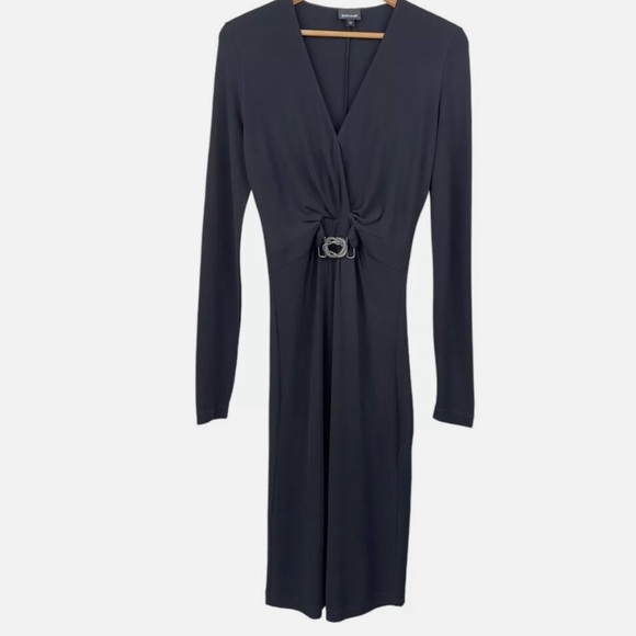 JUST CAVALLI black snake buckle dress, size 42/6 *as is - Picture 3 of 11